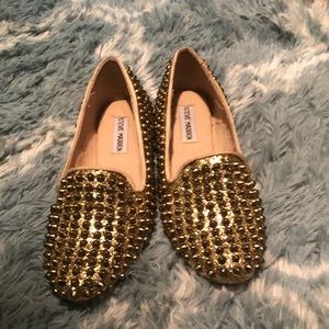 Steve Madden gold spiked flats!!!!